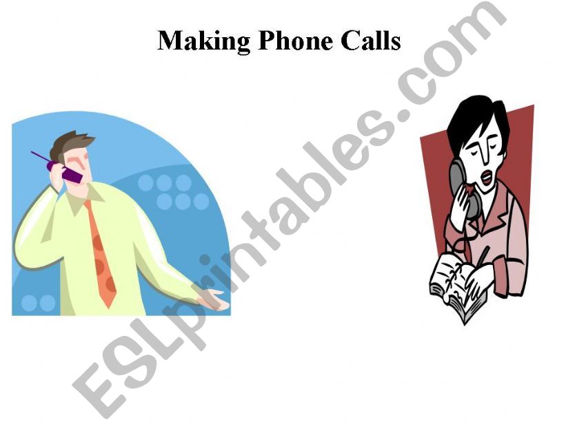 Making Phone Calls powerpoint