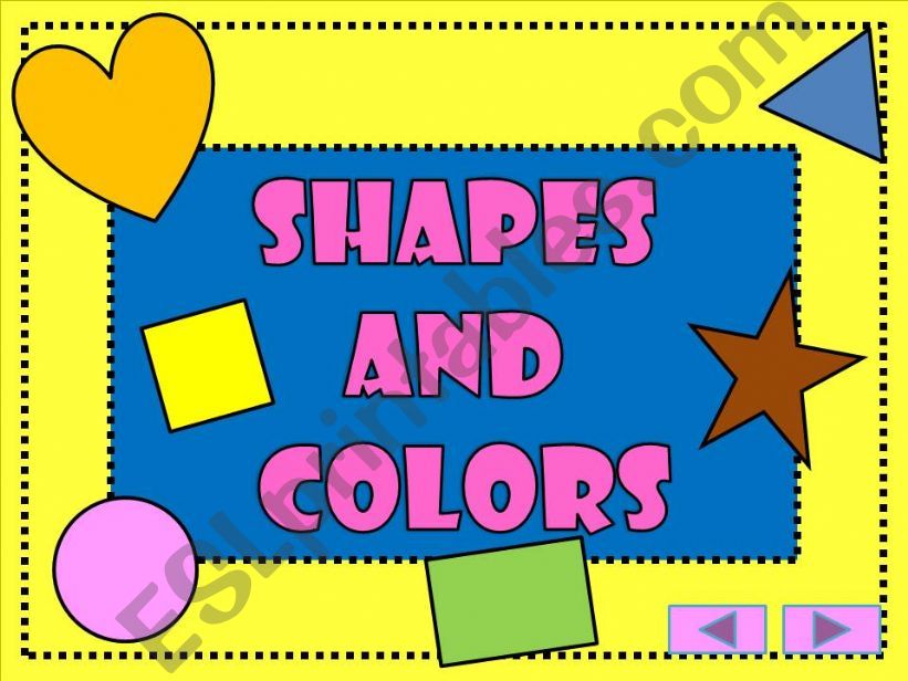Shapes and colors powerpoint