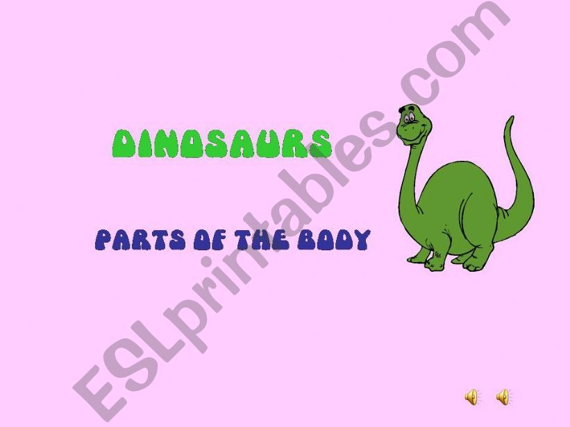 Dinosaurs body powerpoint