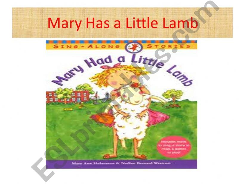 Marry had a little lamb powerpoint