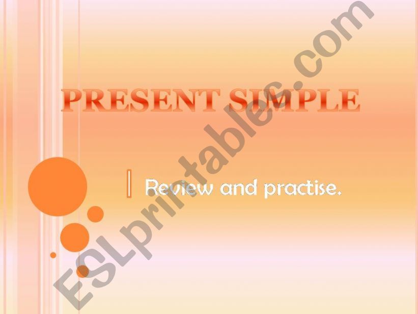 PRESENT SIMPLE powerpoint