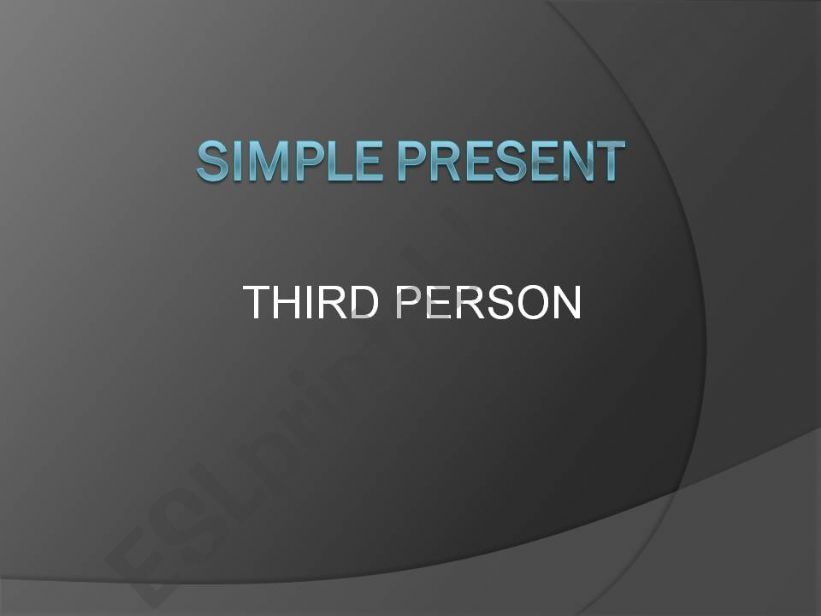 The Super Present Simple - Part 01
