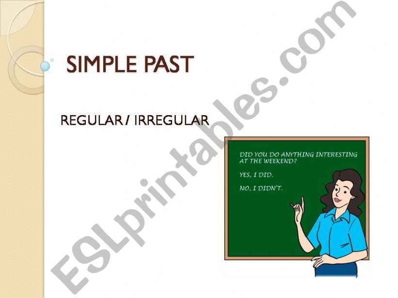 SIMPLE PAST powerpoint