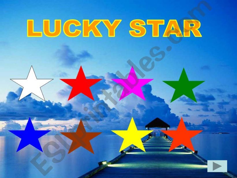 Lucky star game powerpoint