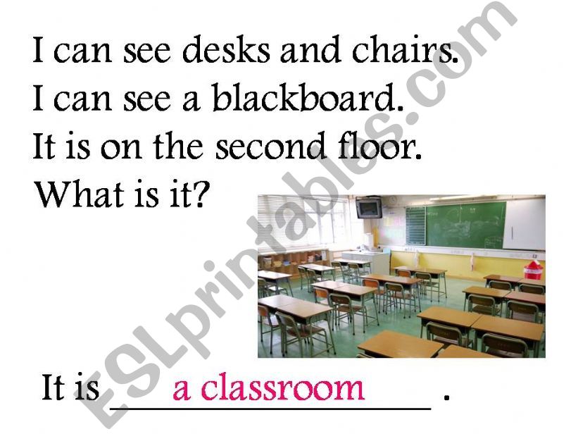 riddles about places in school