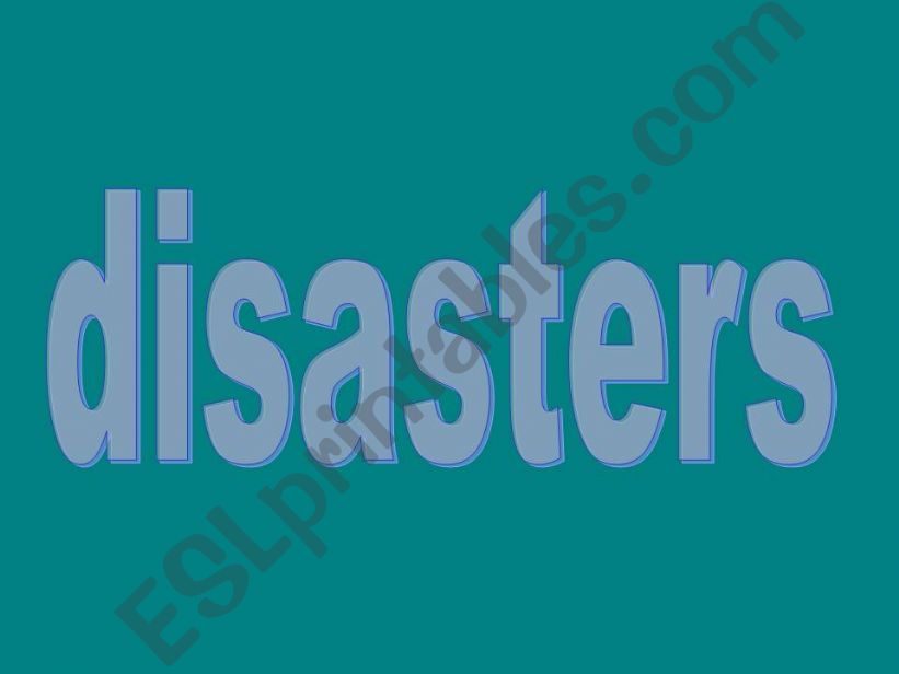 disasters powerpoint