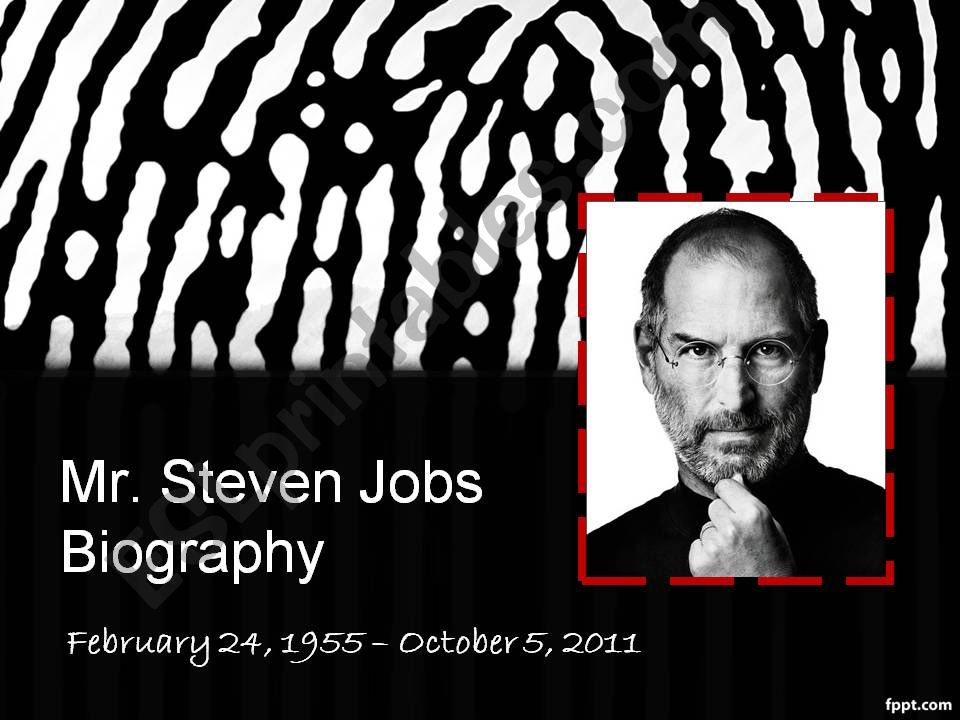 Steve jobs biograpy powerpoint