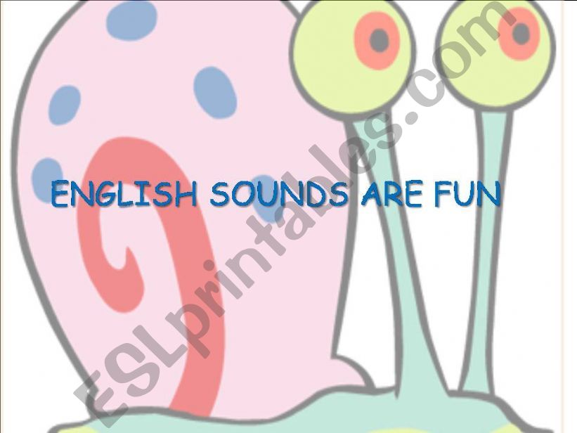 English sounds are fun powerpoint