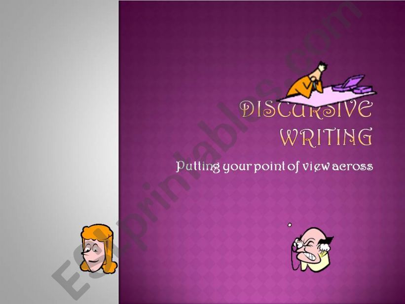 Discursive Writing powerpoint