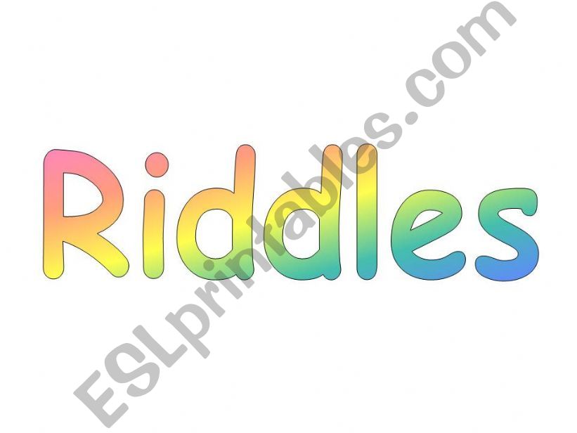Riddles about jobs powerpoint