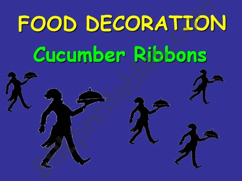 Food Decoration - Cucumber Ribbons