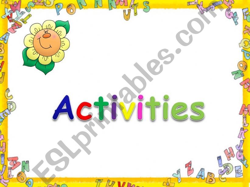 Activities powerpoint
