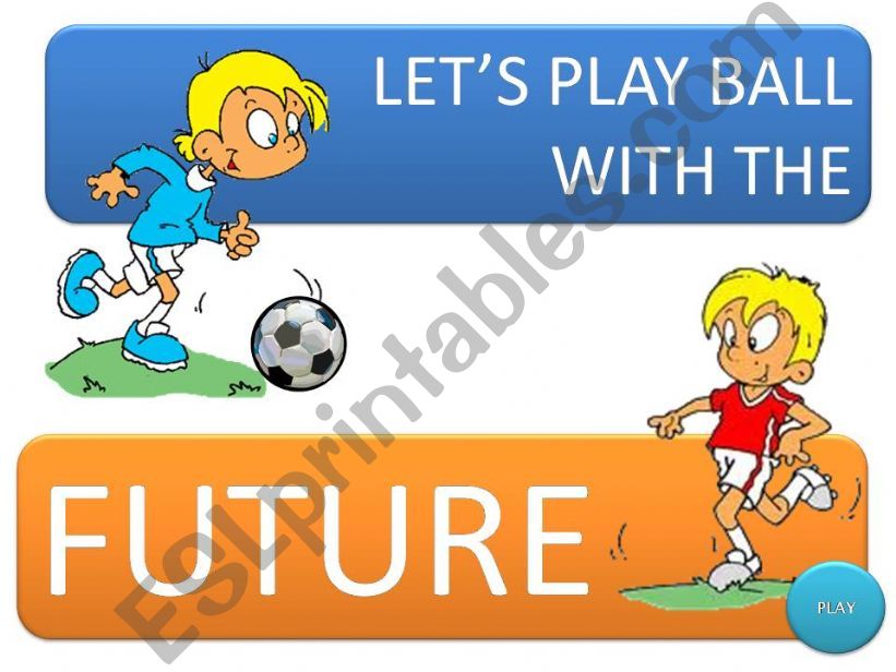 THE FUTURE -  A FOOTBAL GAME - PART 1 (20 slides in total + audio)