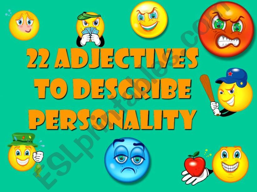 Adjectives to describe personality