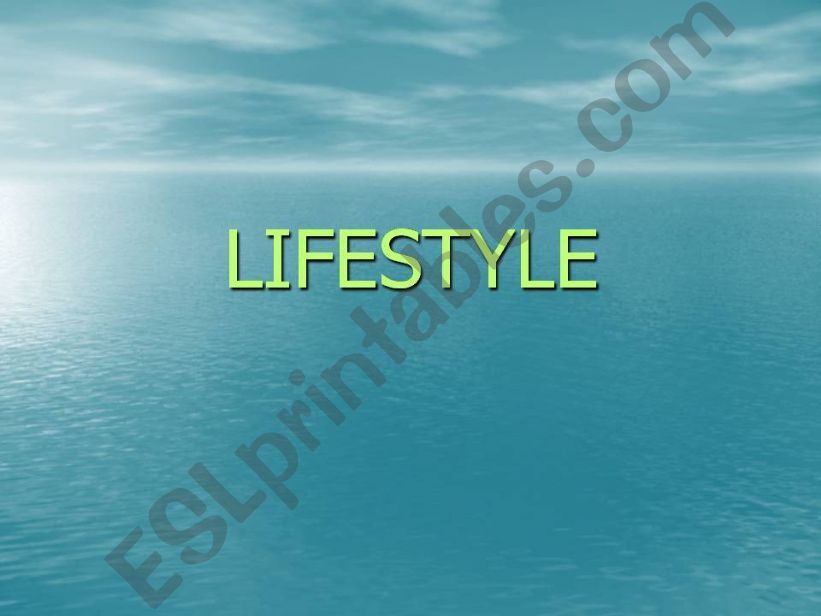 Lifestyle powerpoint