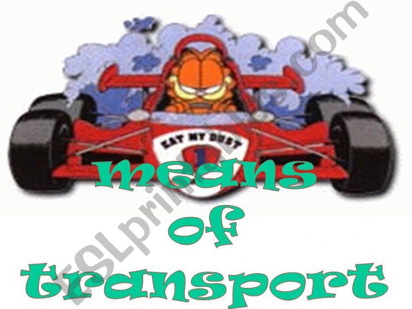means of  transport powerpoint