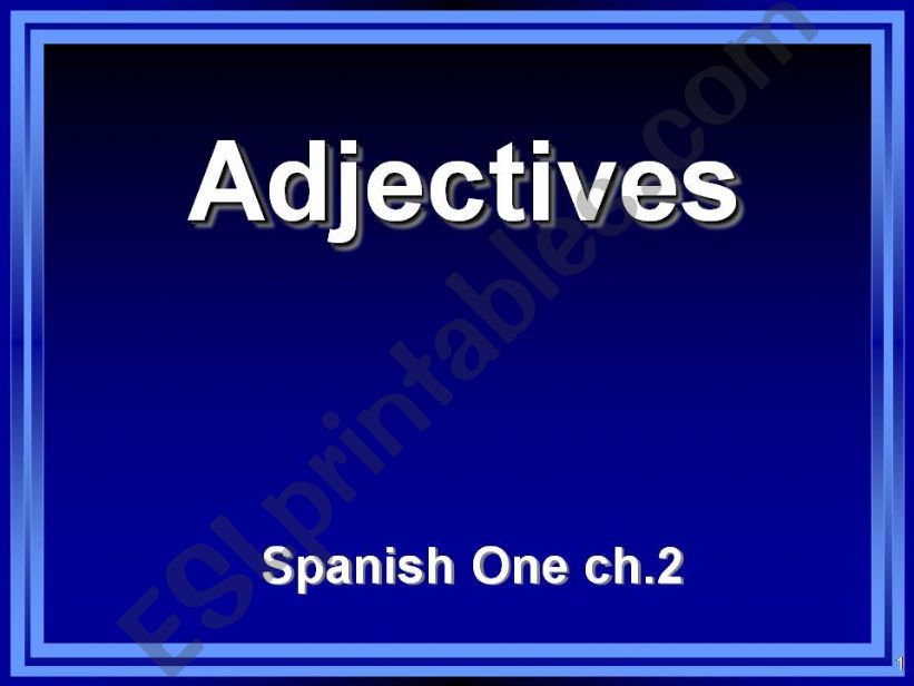 adjective powerpoint