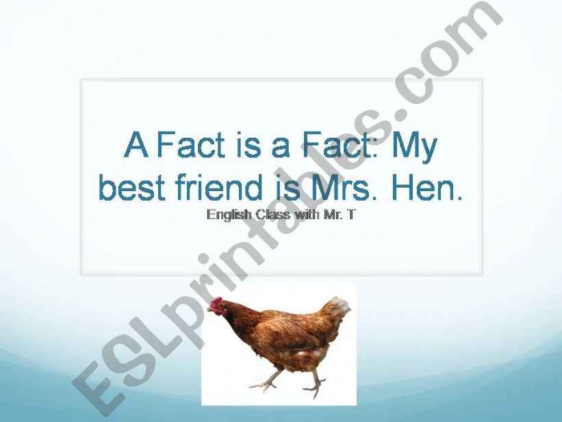 Fact is a Fact powerpoint
