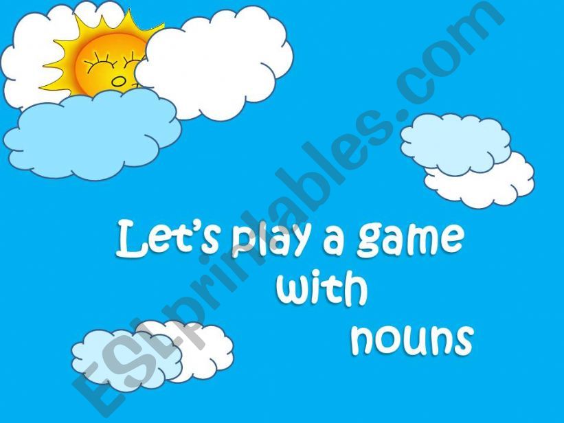noun and verb game powerpoint