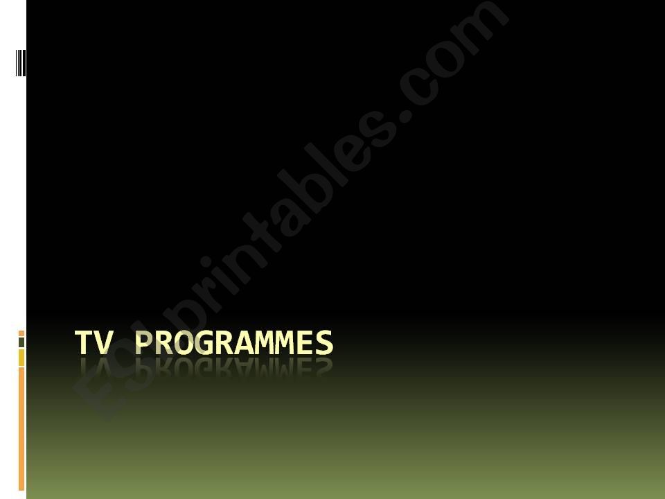 TV Programmes powerpoint