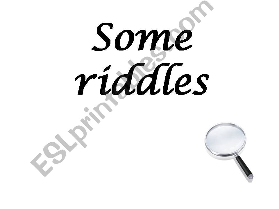 Animals riddles powerpoint