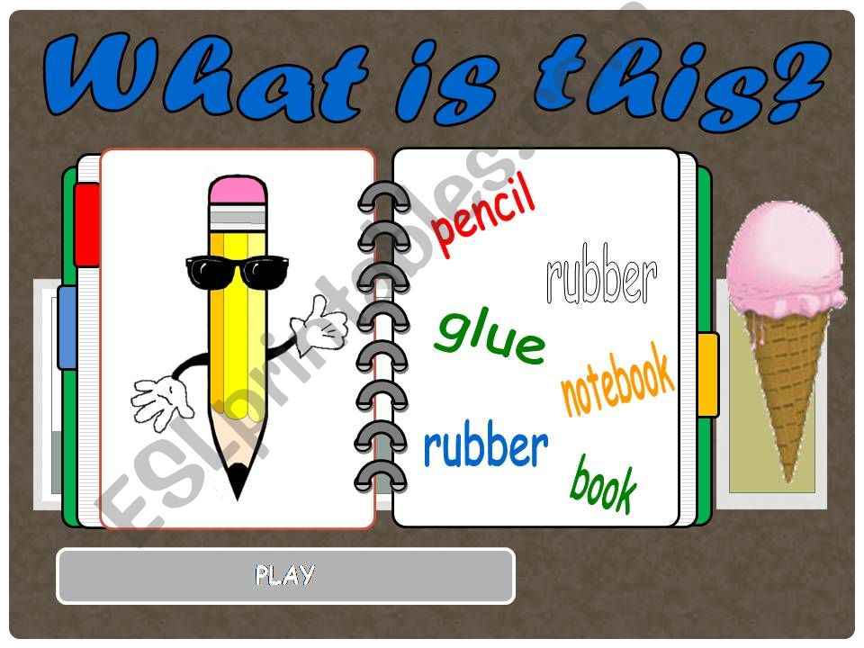 Classroom objects an-a powerpoint