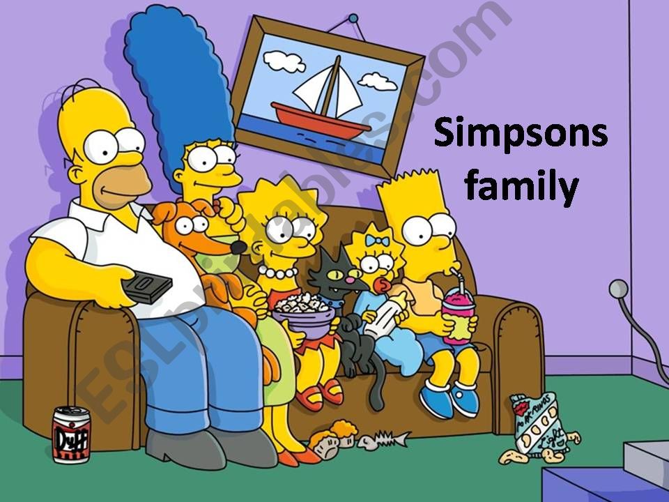Simpsons family powerpoint