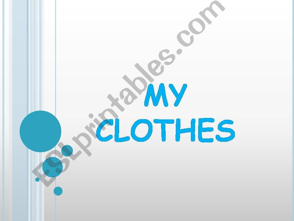 Clothes and Colours powerpoint