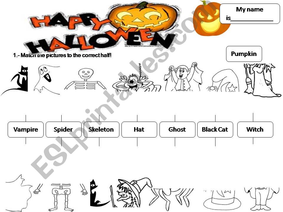Halloween vocabulary powerpoint