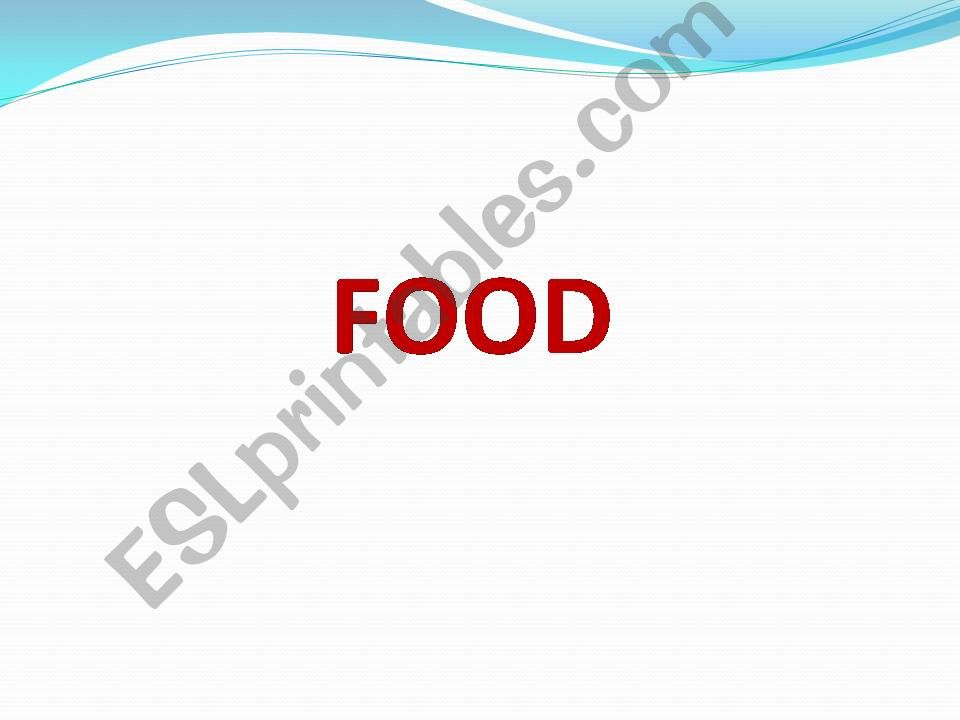 FOOD powerpoint