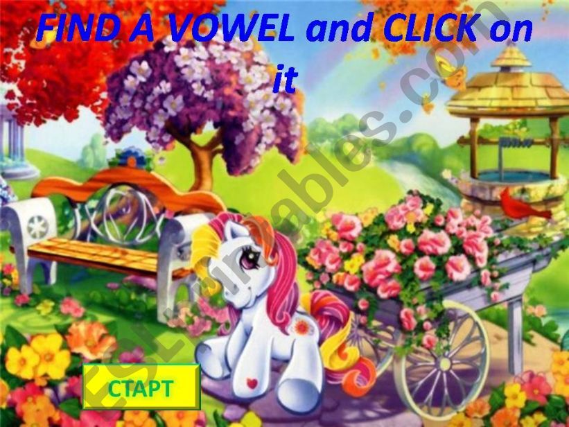 Hide and seek with vowels powerpoint