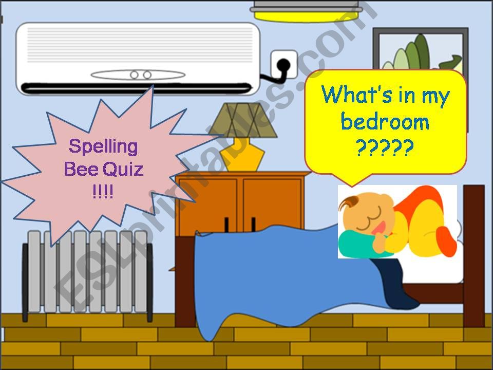 guess the alphabet game - things in the bedroom 1
