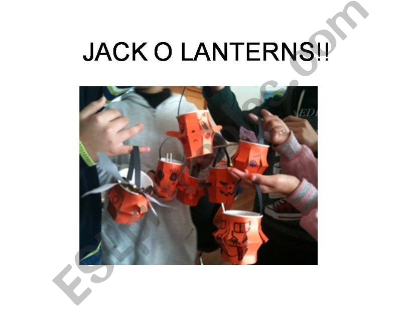 Jack o Lantern production powerpoint