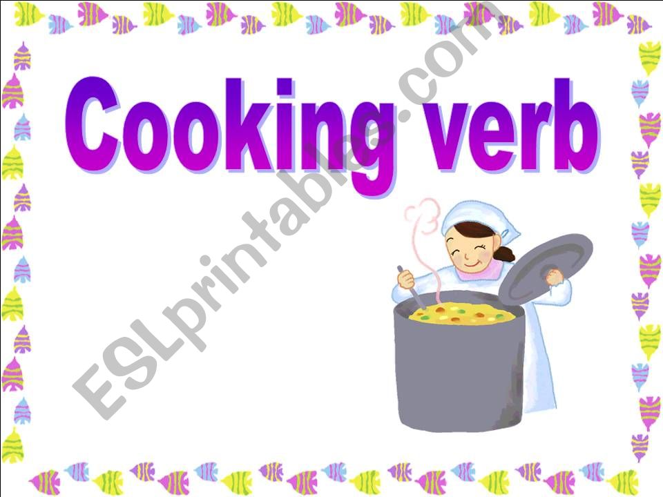 Cooking verb powerpoint