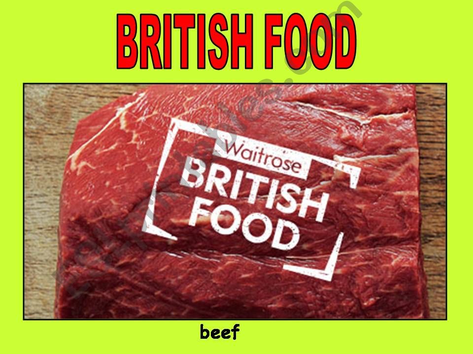 British Food 1 powerpoint