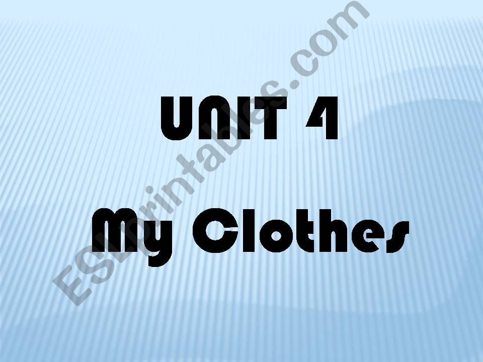 clothes powerpoint