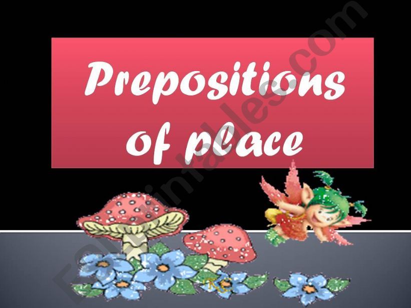 Prepositions of place powerpoint