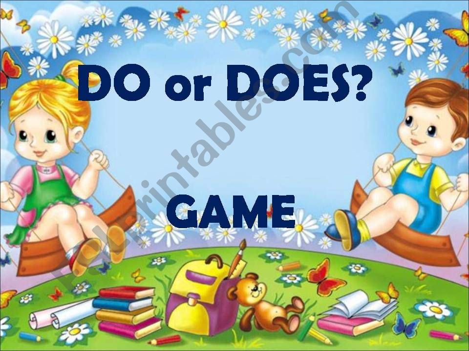 DO or DOES? - GAME powerpoint