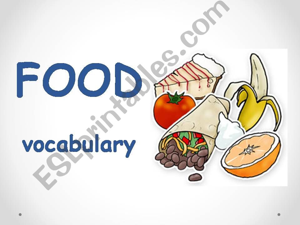 Food Vocabulary powerpoint