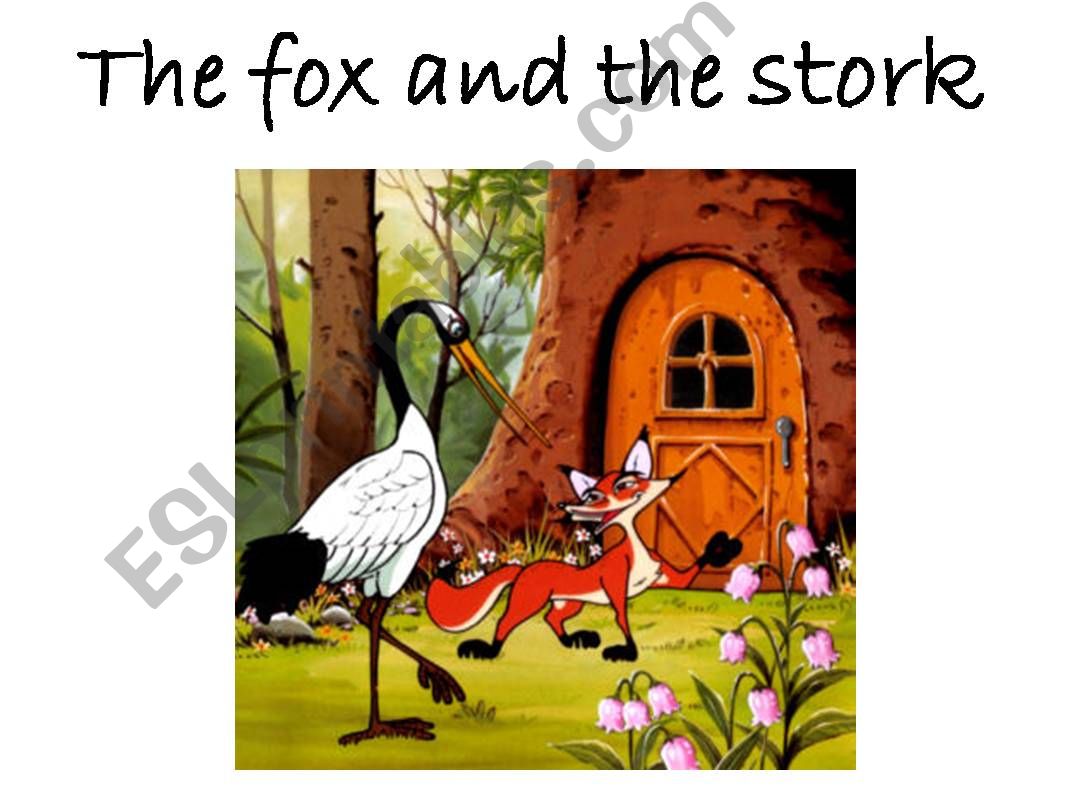 The fox and the stork. powerpoint