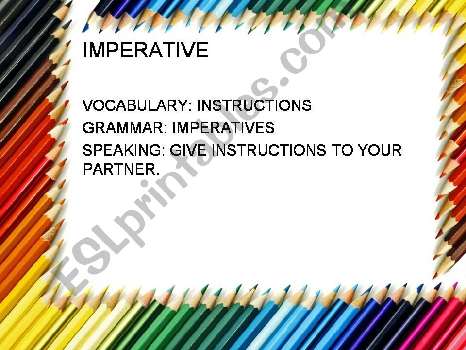 IMPERATIVES powerpoint