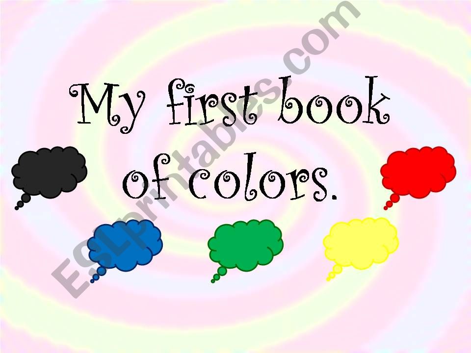 my first book of colors powerpoint