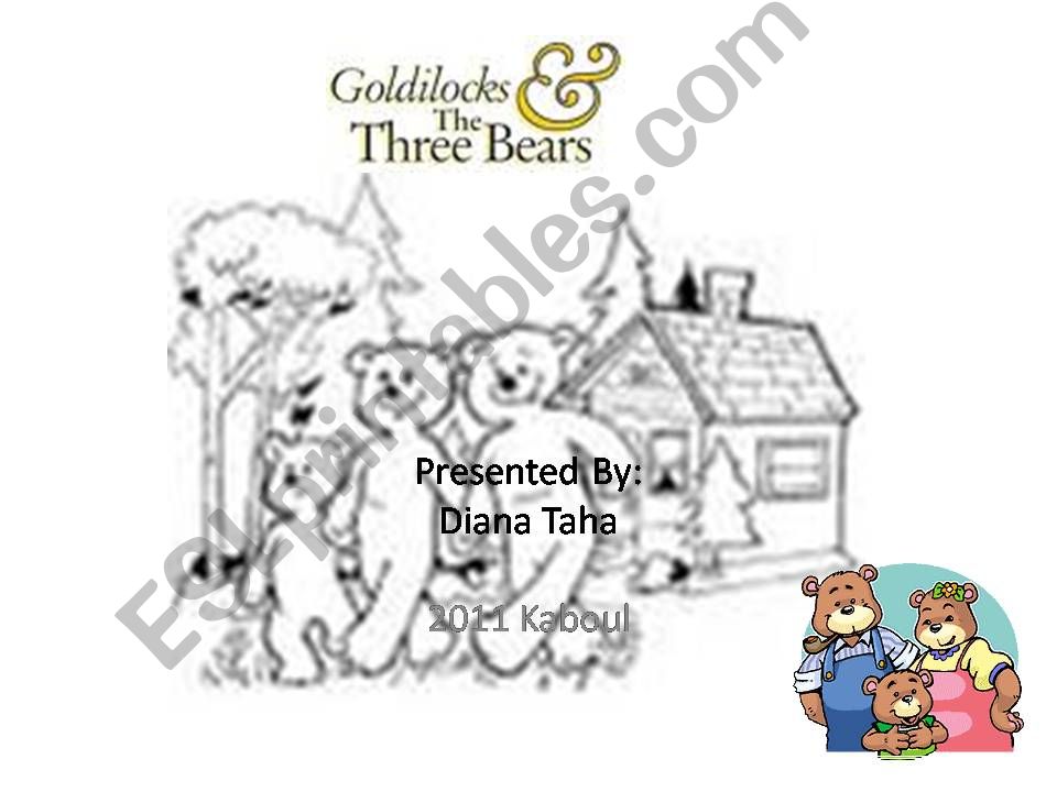 Goldilocks and the three bears