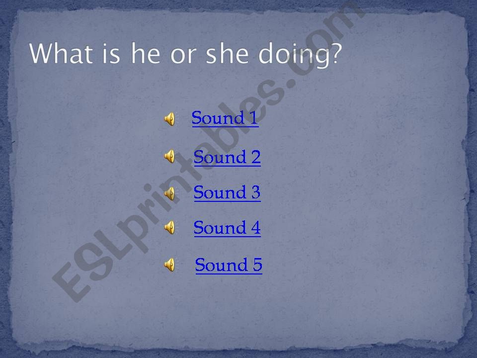 present countinuous (sound added)