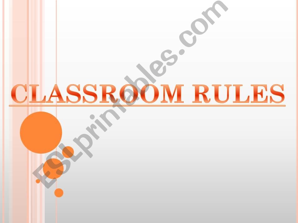 classroom rules powerpoint