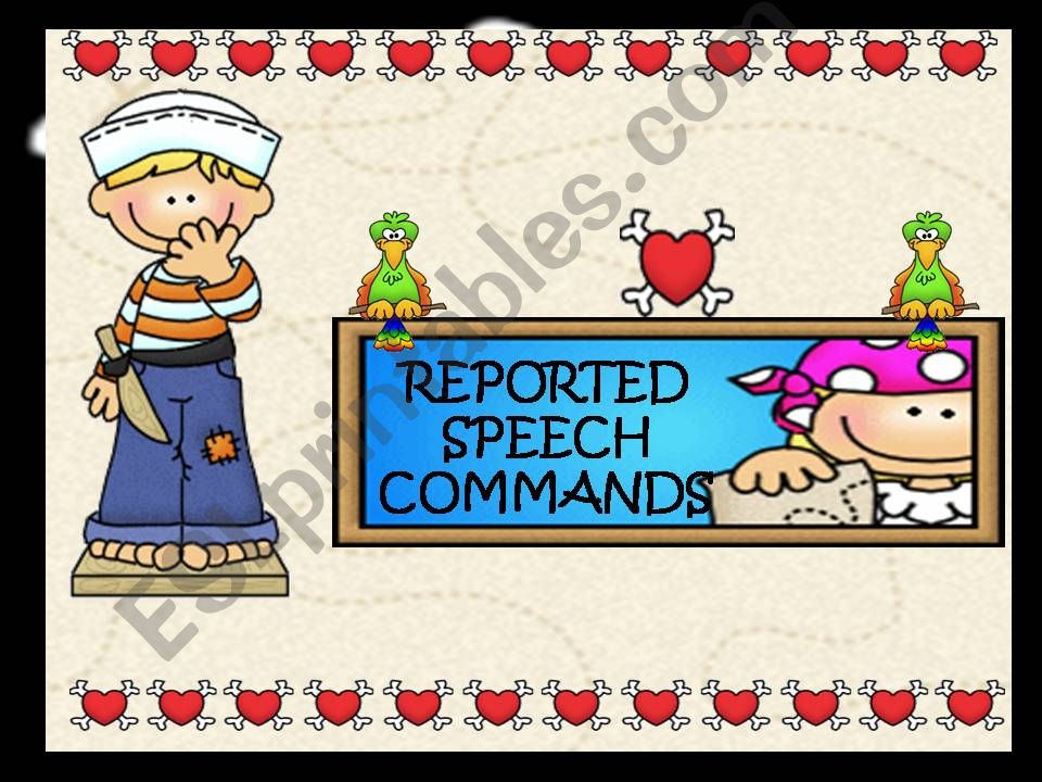 REPORTED SPEECH (COMMANDS) powerpoint