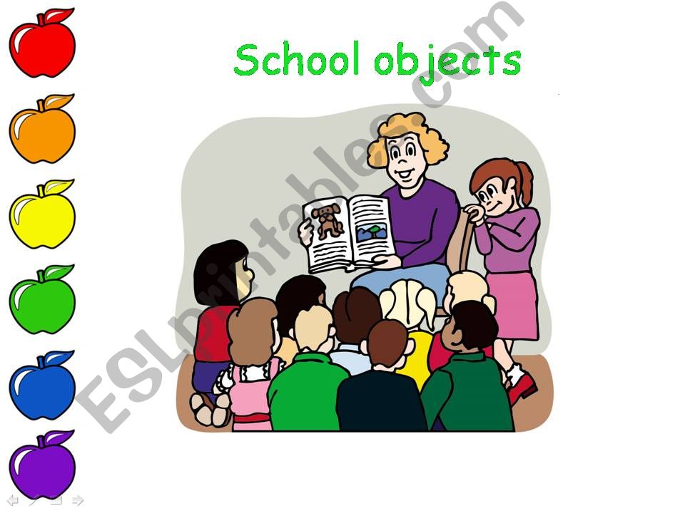 SCHOOL OBJECTS powerpoint