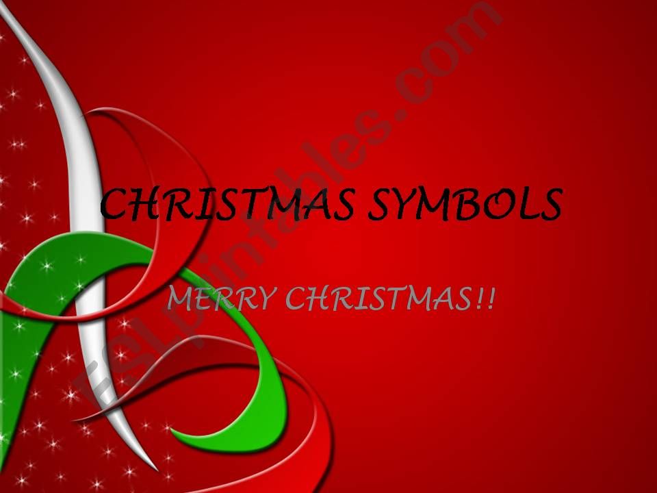 CHRISTMAS SYMBOLS powerpoint