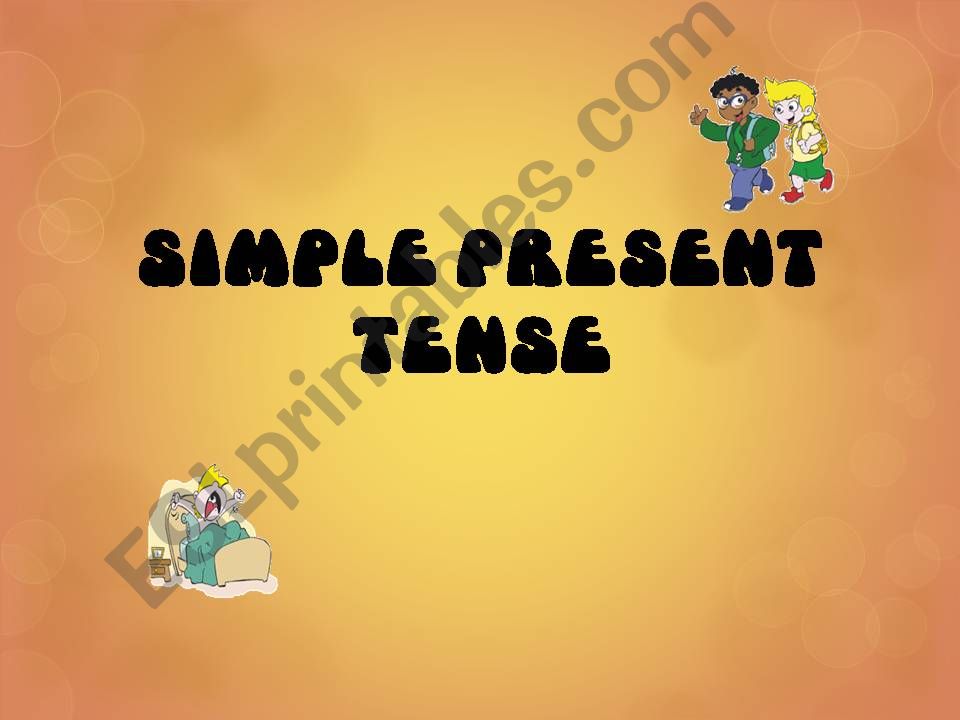 Simple Present and Adverbs powerpoint