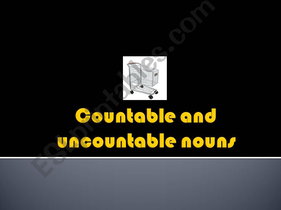 countable and uncountable nouns